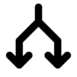 Arrows Split Bold icon