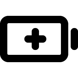 Battery Plus Bold icon - free SVG download