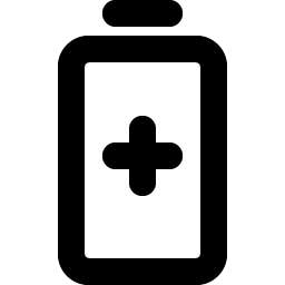 Battery Plus Vertical Bold icon