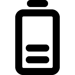 Battery Vertical Medium Bold icon - free SVG download