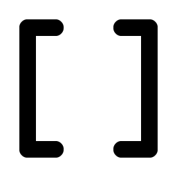 Brackets Square Bold icon