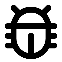 Bug Beetle Bold icon - free SVG download