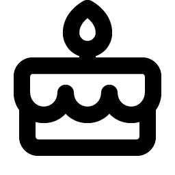 Cake Bold icon - free SVG download