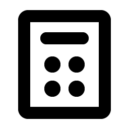 Calculator Bold icon - free SVG download