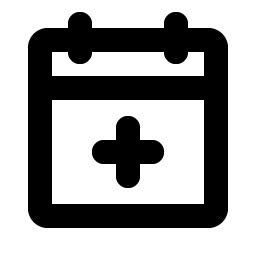 Calendar Plus Bold icon - free SVG download