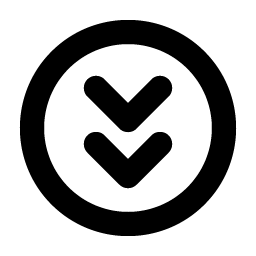 Caret Circle Double Down Bold icon