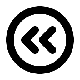 Caret Circle Double Left Bold icon