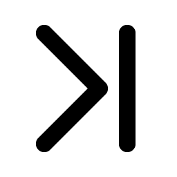 Caret Line Right Bold icon