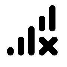 Cell Signal X Bold icon