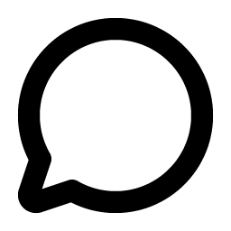 Chat Circle Bold icon