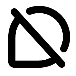 Chat Teardrop Slash Bold icon