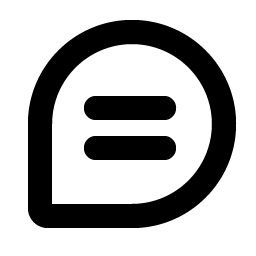 Chat Teardrop Text Bold icon