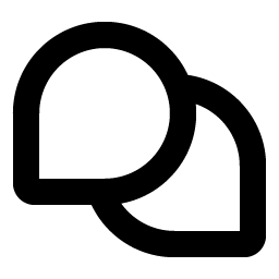 Chats Teardrop Bold icon