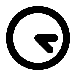 Clock Afternoon Bold icon