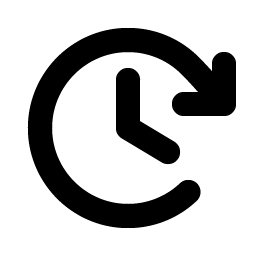 Clock Clockwise Bold icon