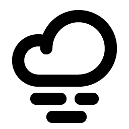 Cloud Fog Bold icon - free SVG download
