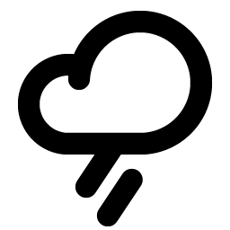 Cloud Rain Bold icon