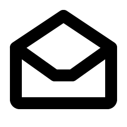 Envelope Simple Open Bold icon