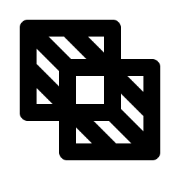 Exclude Square Bold icon