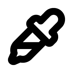 Eyedropper Sample Bold icon