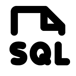 File Sql Bold icon
