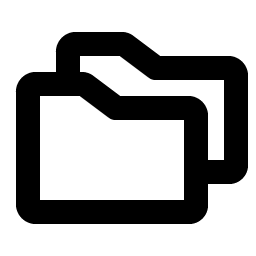 Folders Bold icon