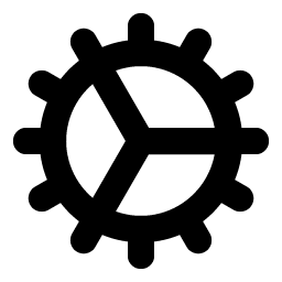 Gear Fine Bold icon