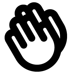 Hands Clapping Bold icon