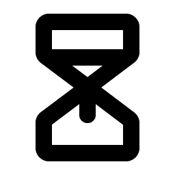 Hourglass Medium Bold icon