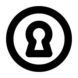 Keyhole Bold icon - free SVG download