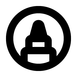 Marker Circle Bold icon