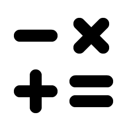Math Operations Bold icon