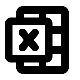 Microsoft Excel Logo Bold icon