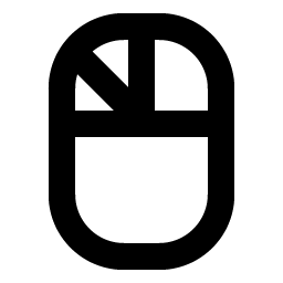 Mouse Left Click Bold icon