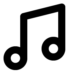 Music Notes Simple Bold icon