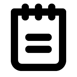 Notepad Bold icon