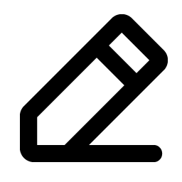 Pencil Simple Line Bold icon