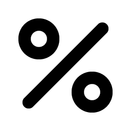 Percent Bold icon