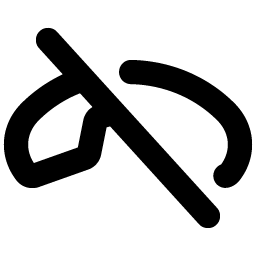 Phone Slash Bold icon