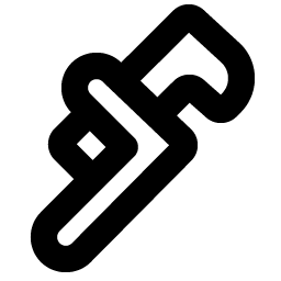 Pipe Wrench Bold icon