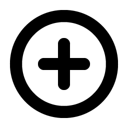 Plus Circle Bold icon