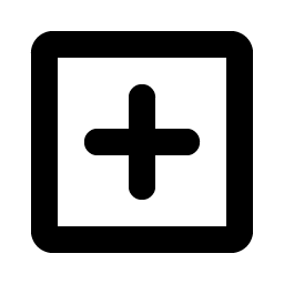 Plus Square Bold icon