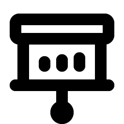 Projector Screen Chart Bold icon