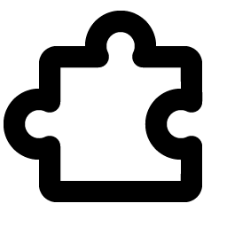 Puzzle Piece Bold icon
