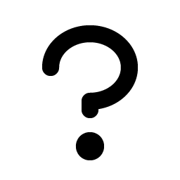 Question Mark Bold icon