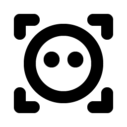 Scan Smiley Bold icon