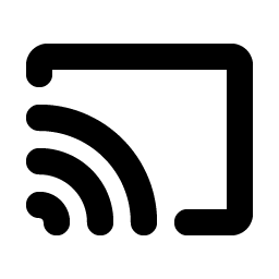 Screencast Bold icon