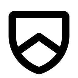 Shield Chevron Bold icon