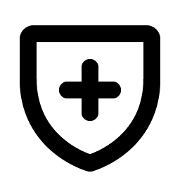 Shield Plus Bold icon