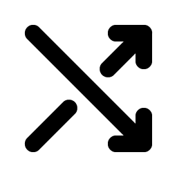 Shuffle Simple Bold icon